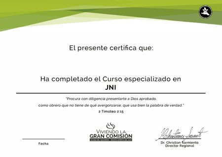 Certificado Editable JNI